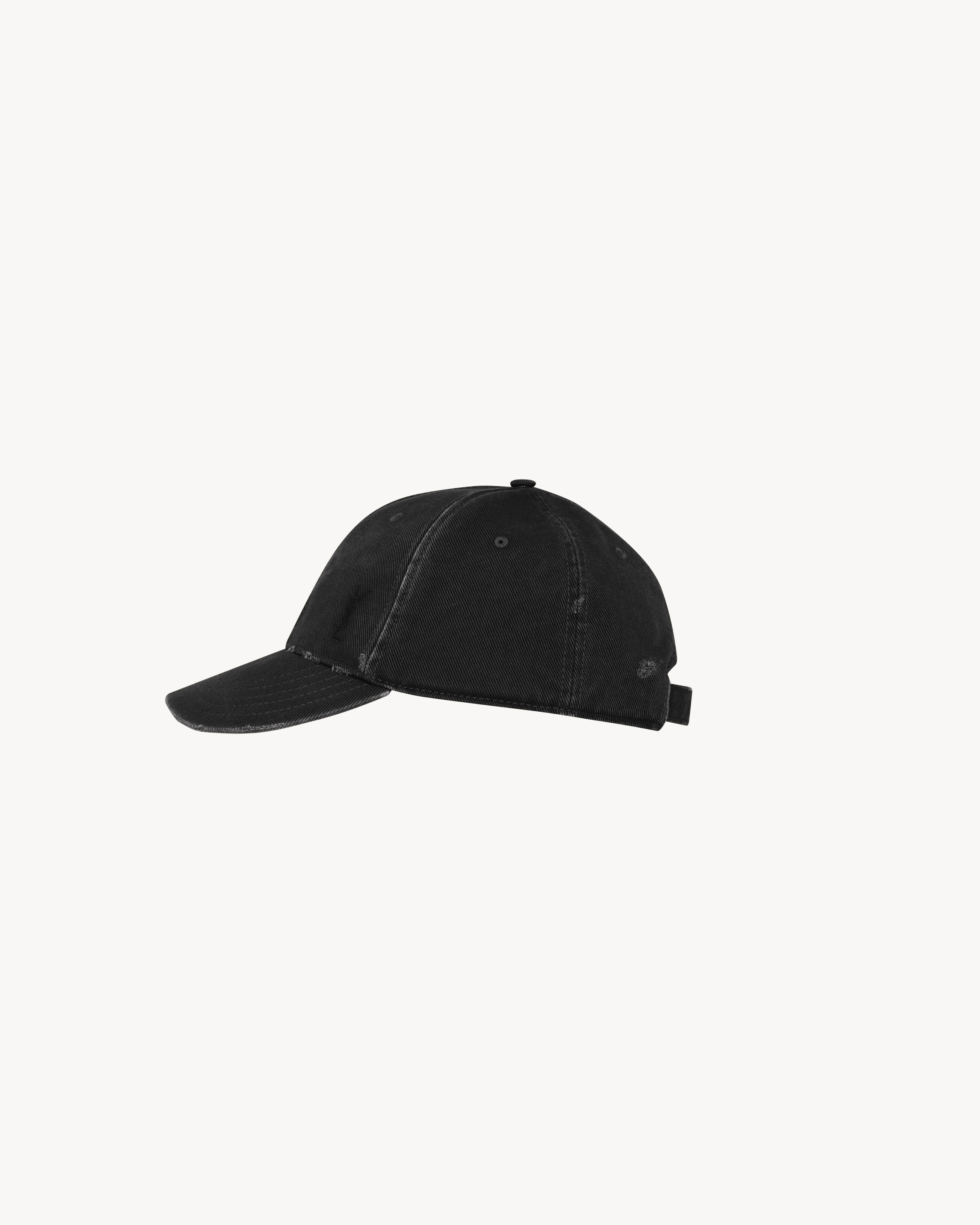 CASSANDRE cap in washed denim