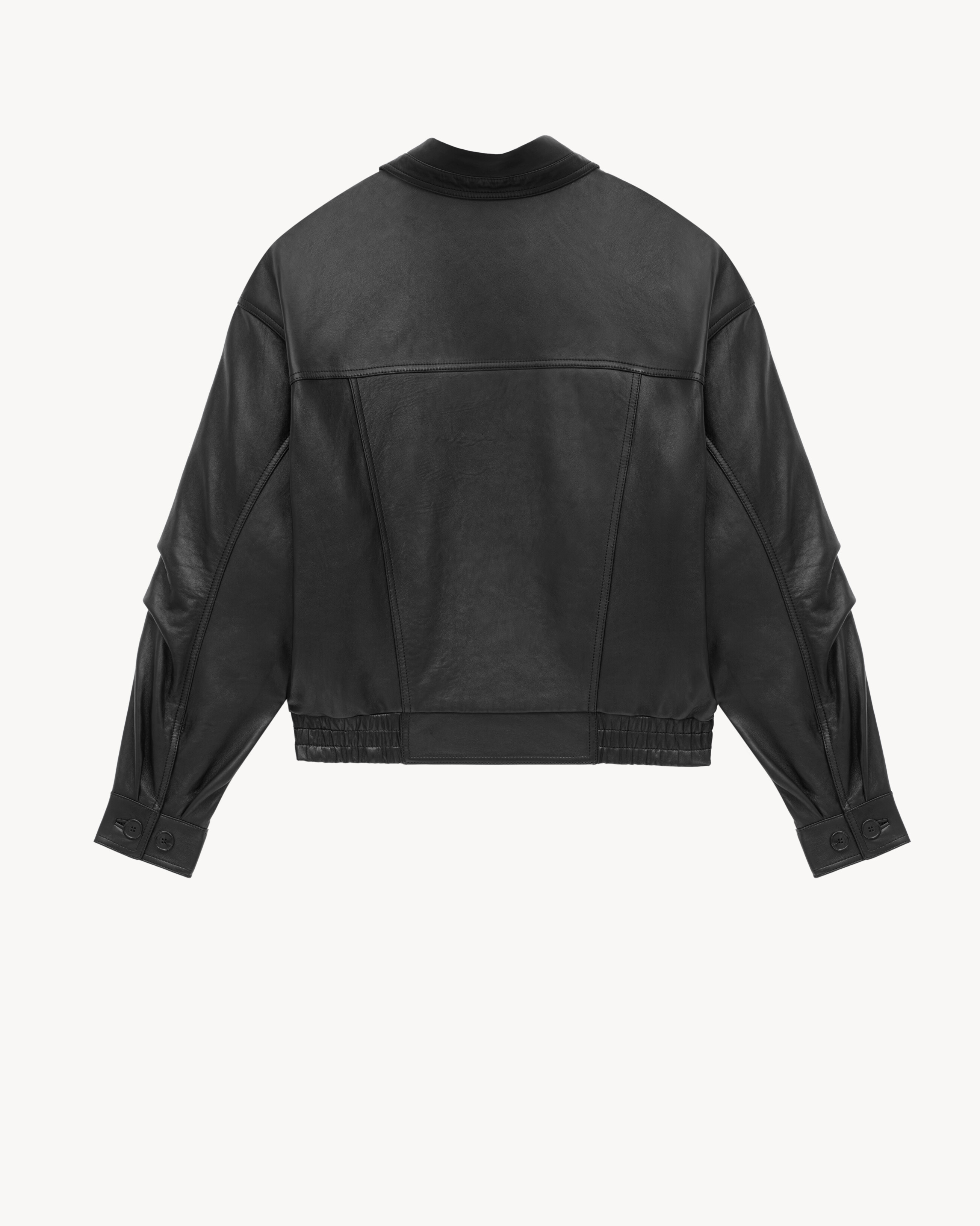 Bomber en cuir d’agneau