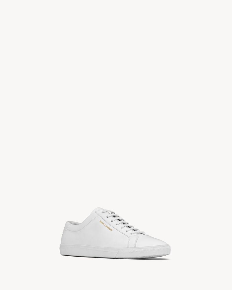 Sneakers basse Andy in pelle bianca