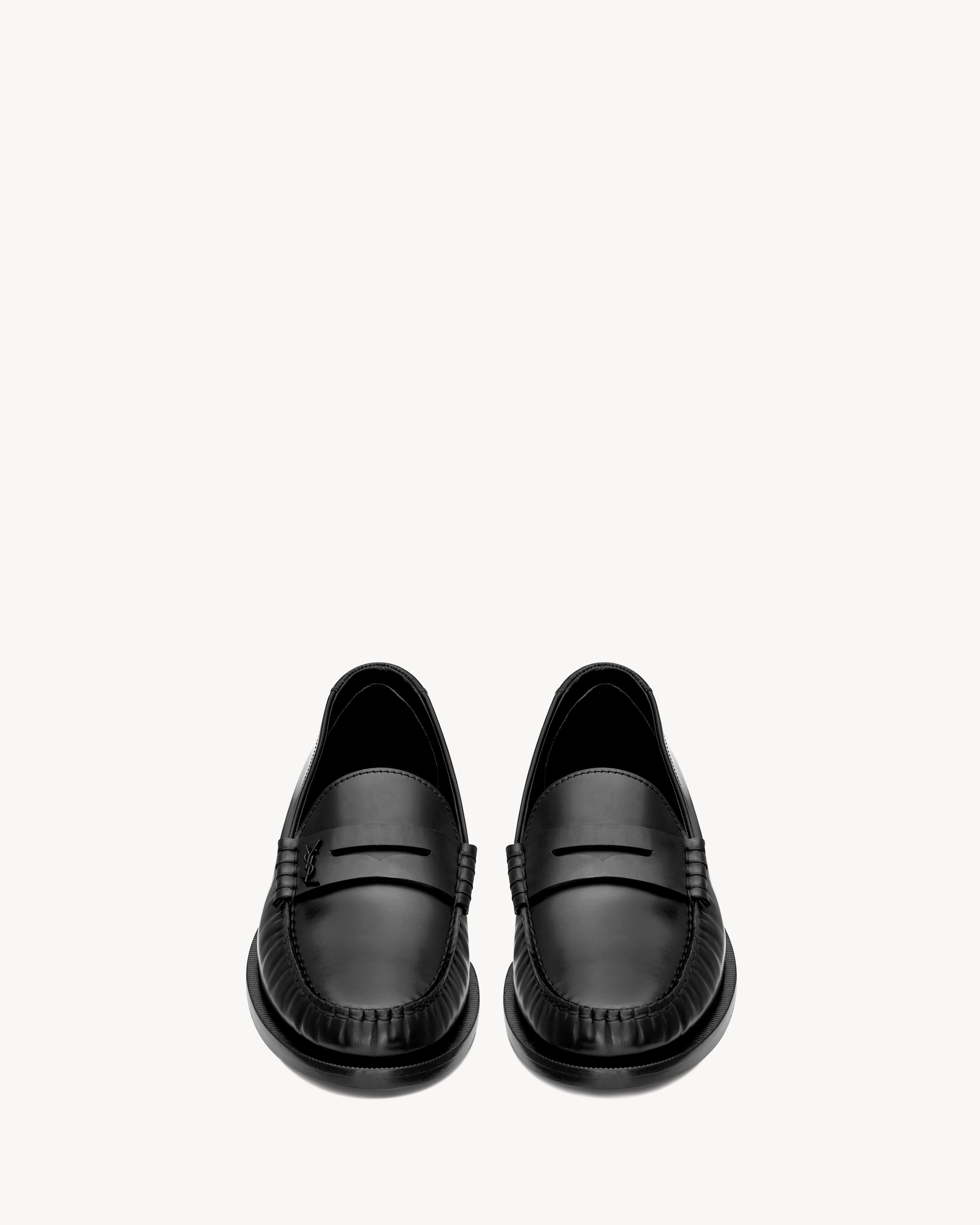 LE LOAFER Penny Slippers In Glazed Leather Saint Laurent YSL le-loafer-penny-slippers-in-glazed-leather-saint-laurent-ysl