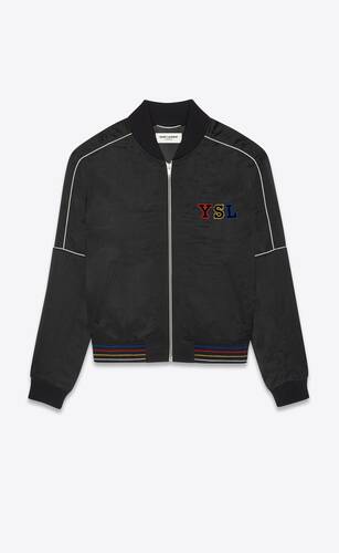 Ysl Teddy Jacket In Satin Ysl Teddy Jacket In Satin