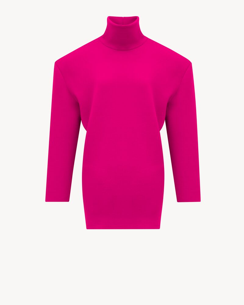 boxy dress in double-face knit