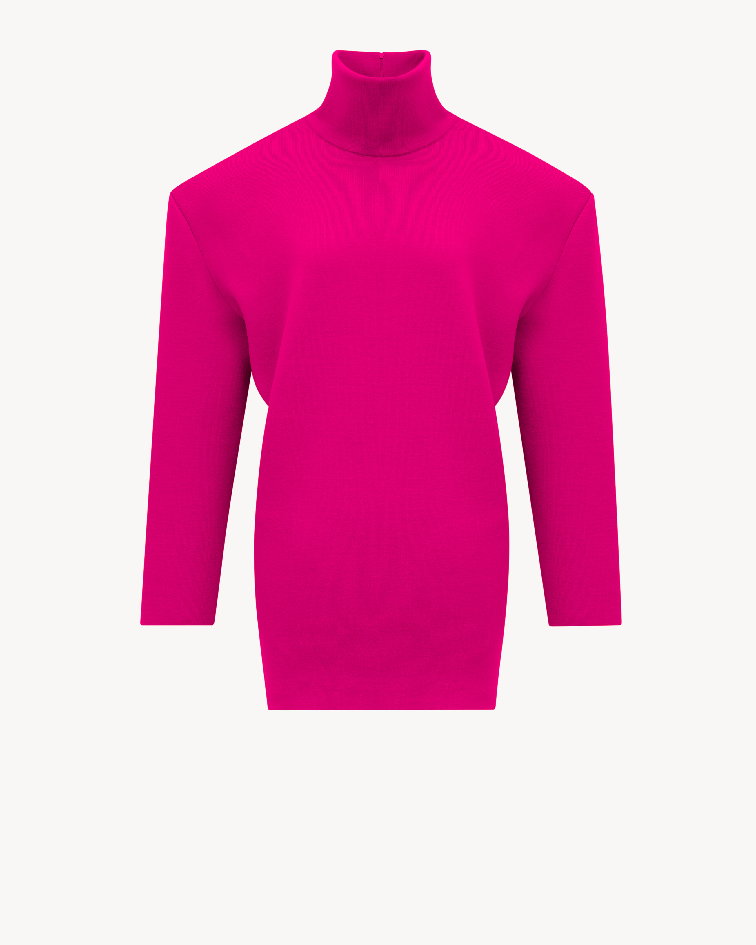 boxy dress in double-face knit