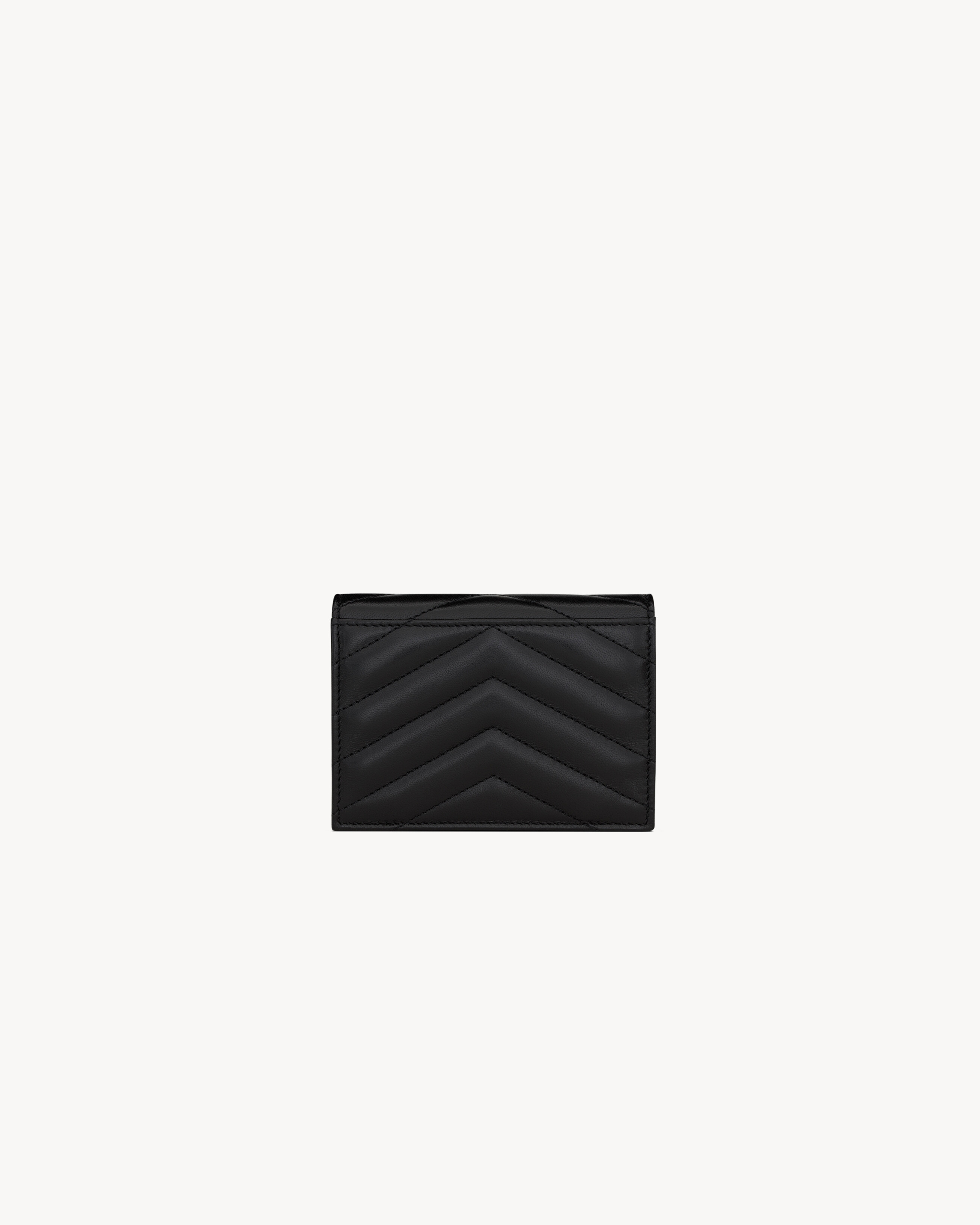 CASSANDRE MATELASSÉ FLAP CARD CASE IN LAMBSKIN