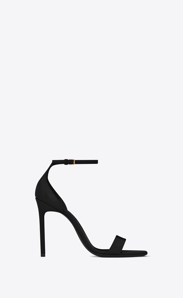 appetite Telegraph Missionary Amber sandals in leather | Saint Laurent | YSL.com