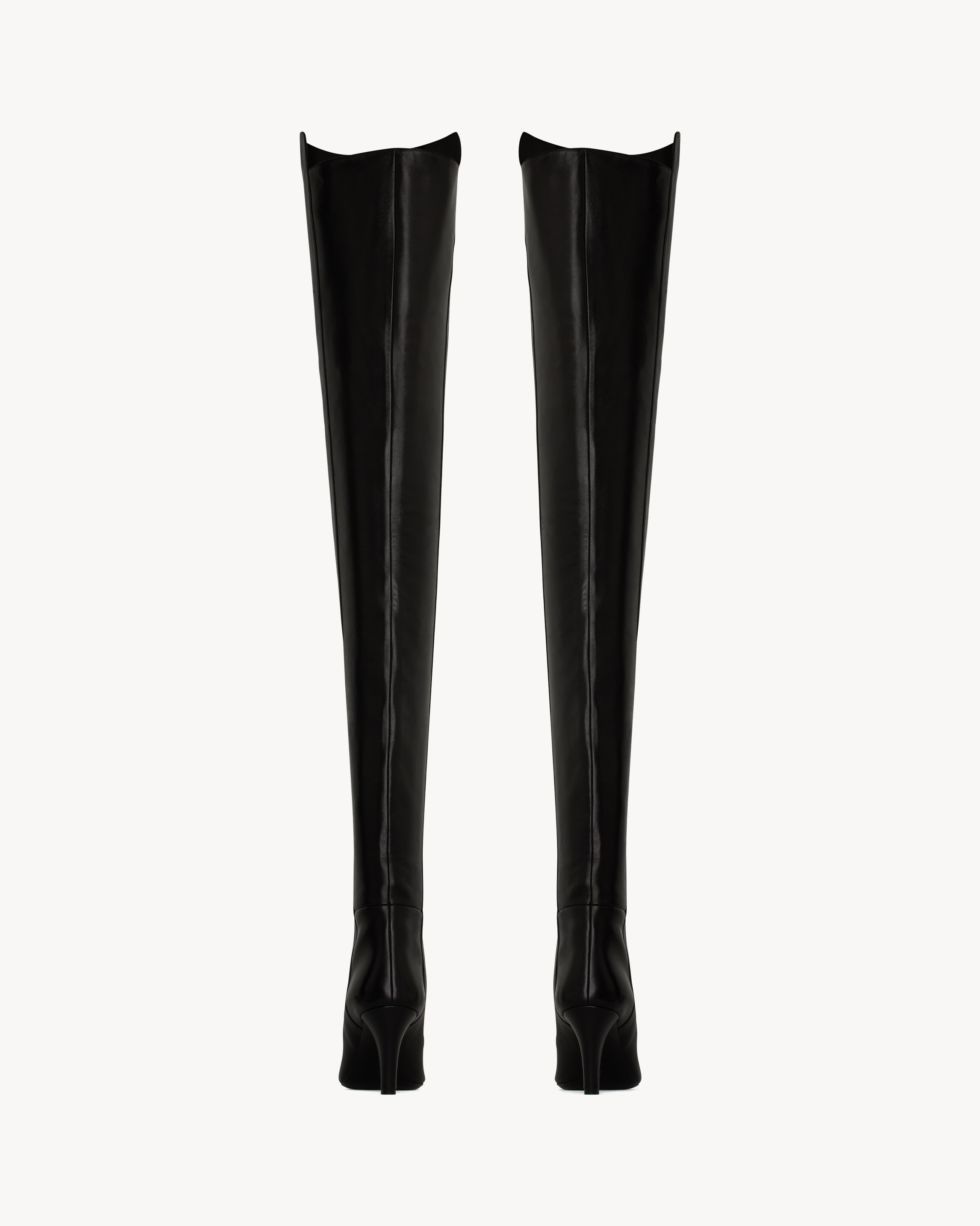 JILL cuissardes en cuir lisse