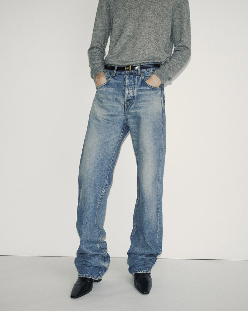 long baggy jeans in CHARLOTTE blue denim