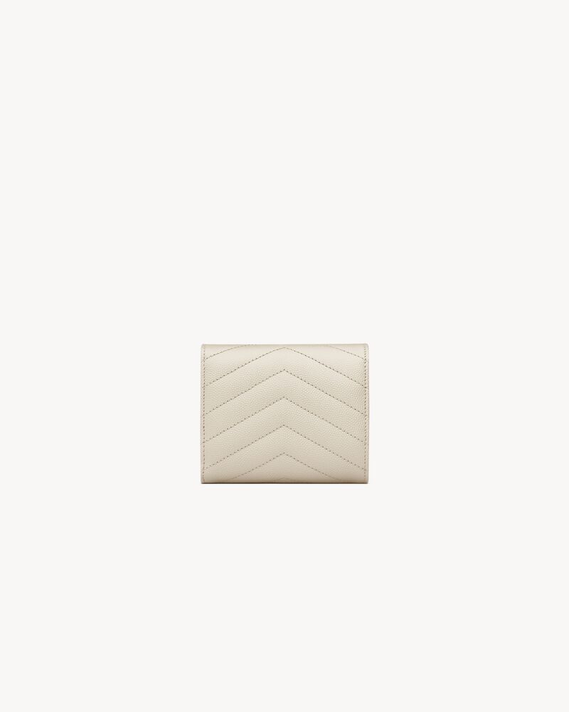 CASSANDRE MATELASSÉ MULTI-FOLDED WALLET IN GRAIN DE POUDRE LEATHER