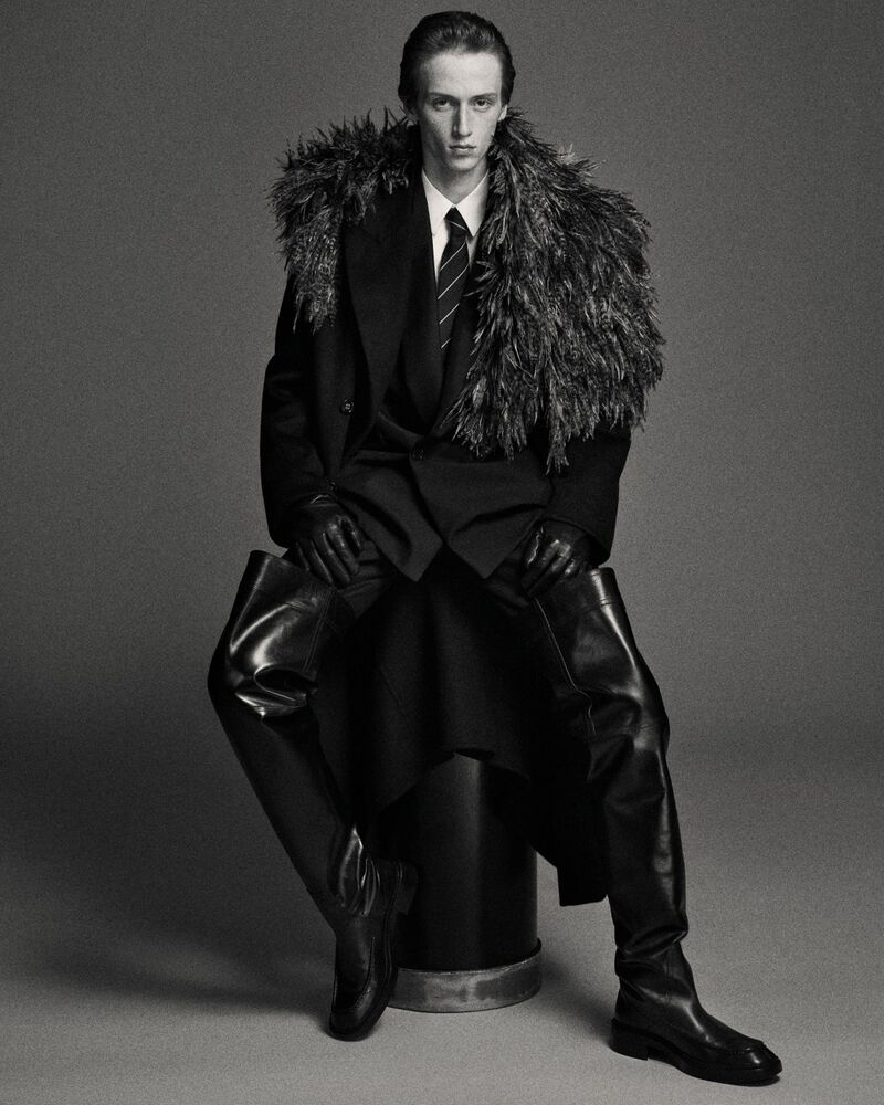long coat in cashmere