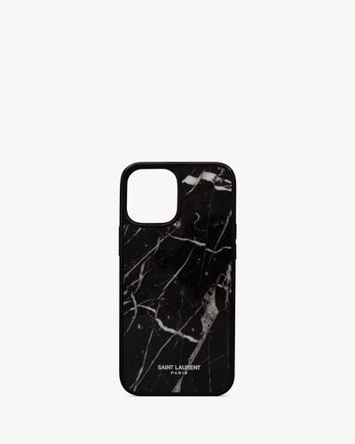 Iphone 12 Pro Max Case In Marble Saint Laurent Ysl Com