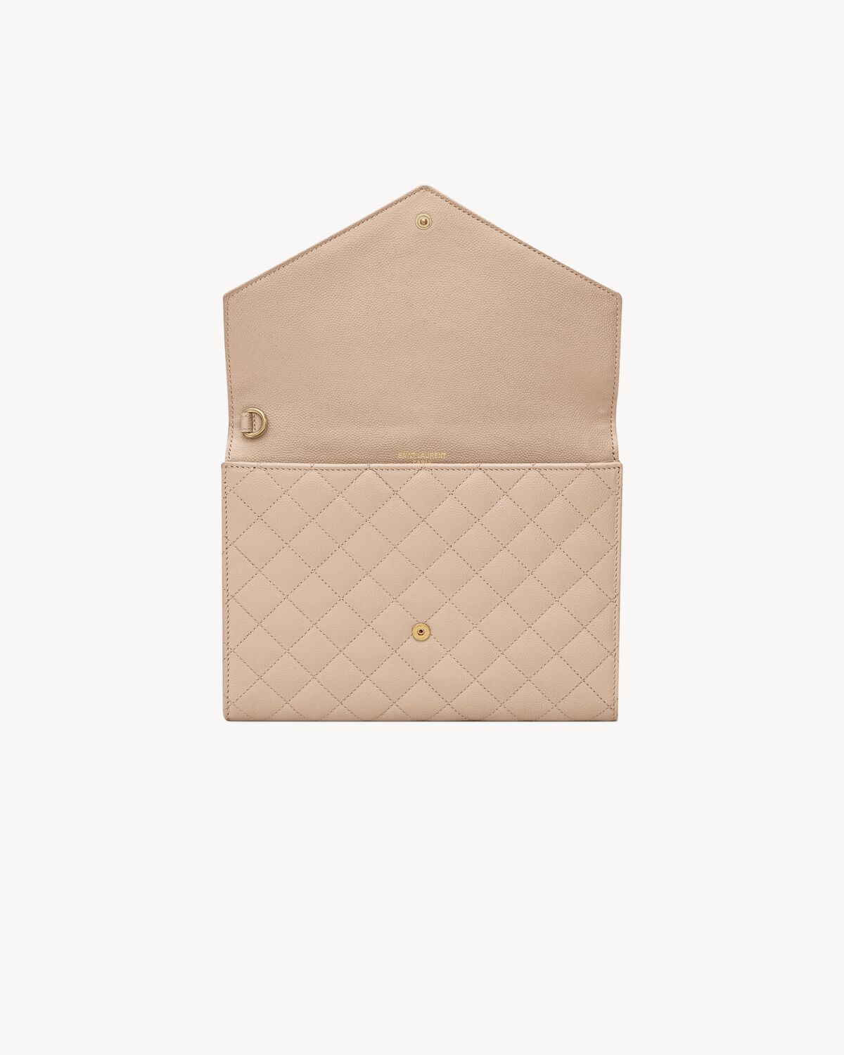 ENVELOPE FLAP pouch in MIX MATELASSÉ GRAIN DE POUDRE LEATHER