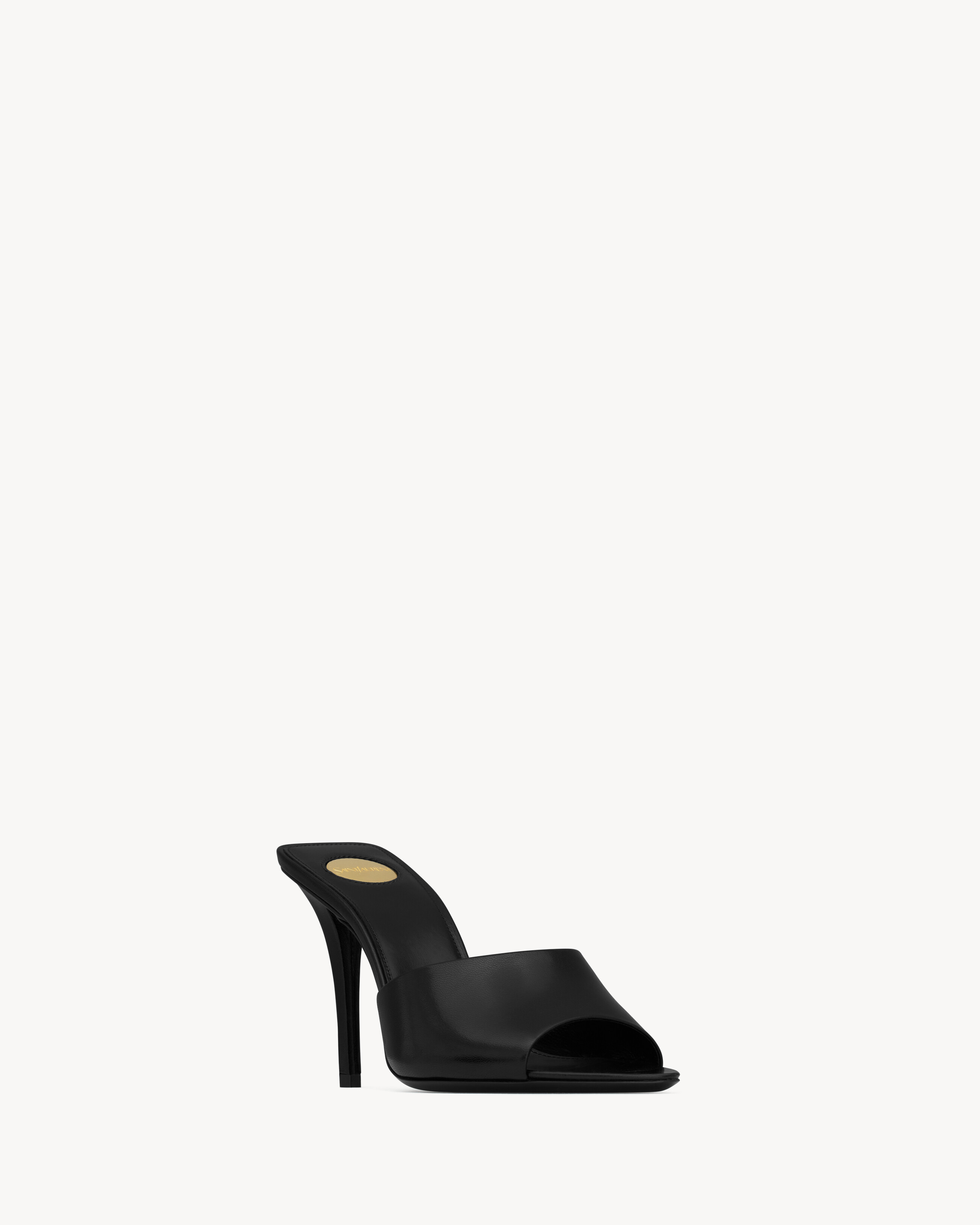 ROMY mules in smooth leather
