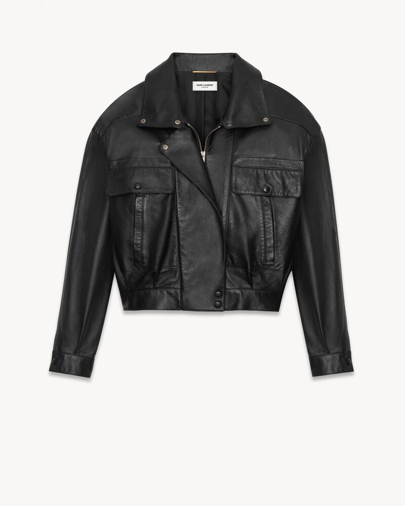 bomber jacket in lambskin