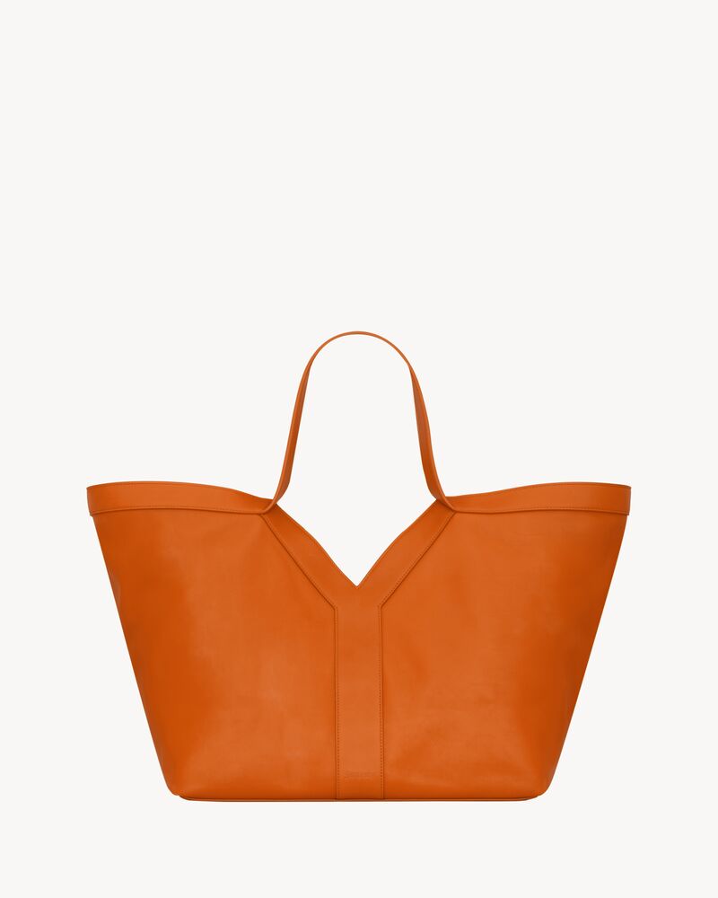 Y tote in leather