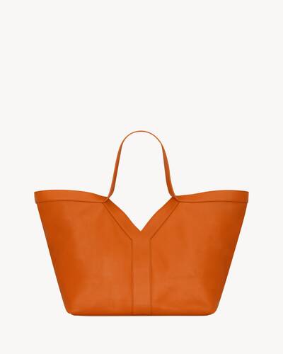Y TOTE IN LEATHER in Black | Saint Laurent | YSL US | ID