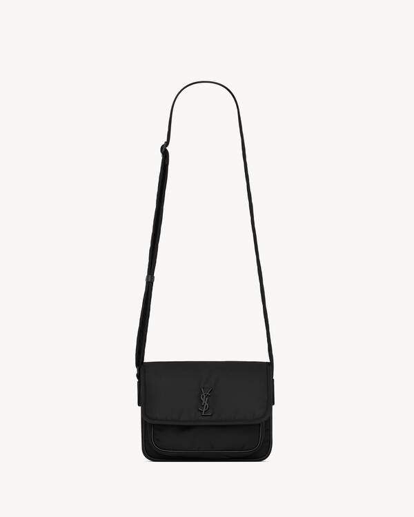 【SAINT LAURENT】June レザー メッセンジャーバッグ ロゴ入り ニキ メッセンジャー（ECONYL®） | Saint Laurent サンローラン