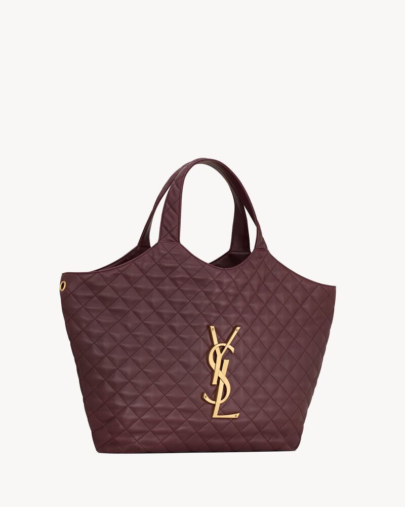 サンローラン　レザー　イカール　キルティング　トートバッグ　ポーチ付き イカール（キルティングナッパレザー） ボルドー | Saint Laurent