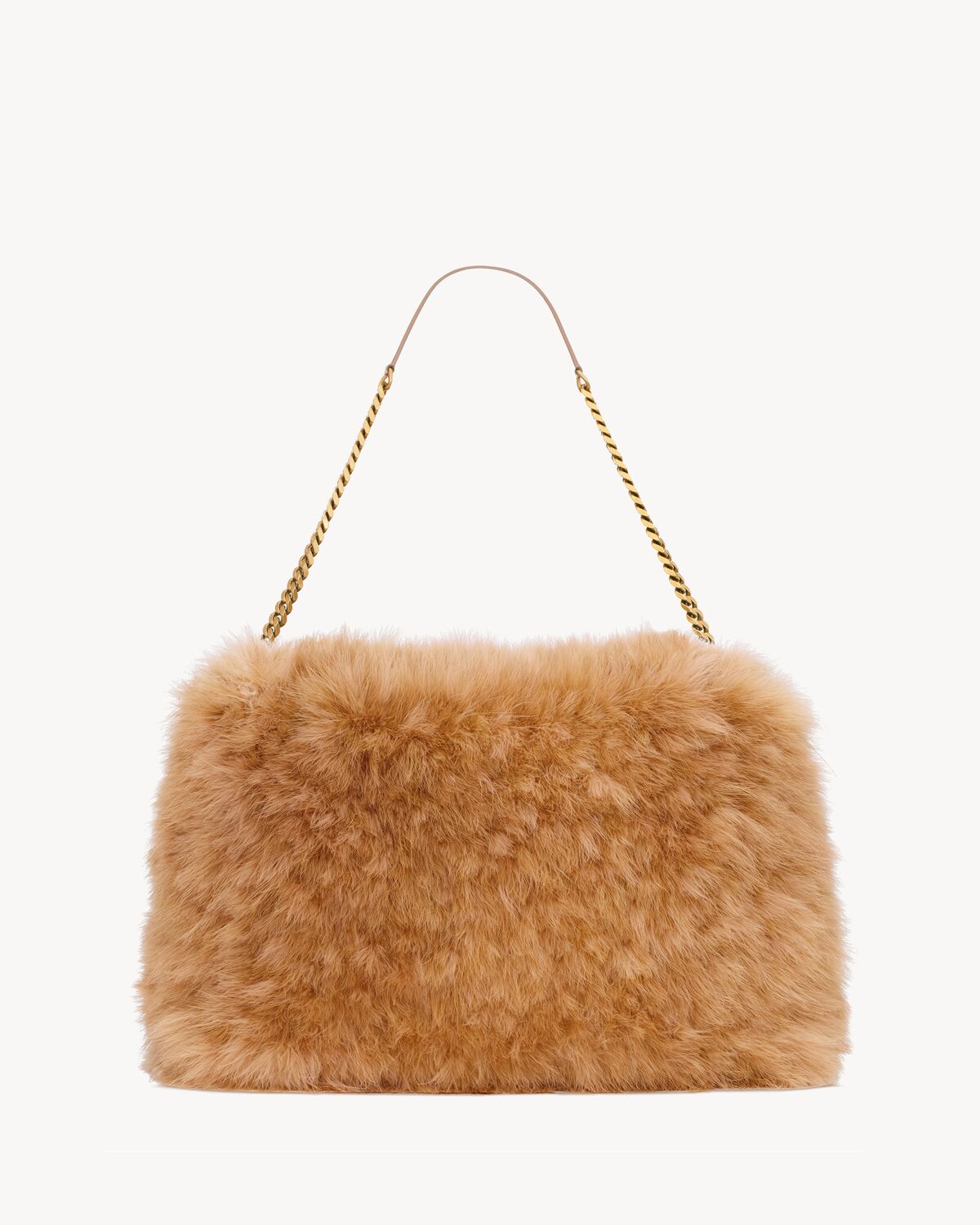 생로랑 깃털 소재의 오버사이즈 니키 숄더백 801627FAD0F6933