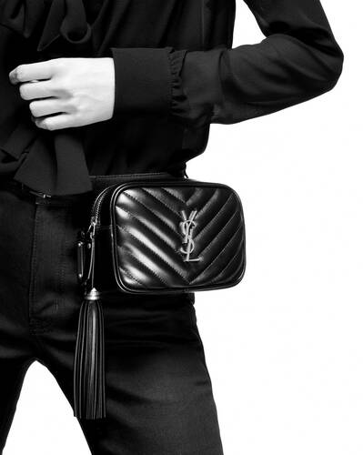 YSL Lou Belt Bag In Quilted Leather Pants in Black Authentic , Luxury, Bags  & Wallets on Carousell
