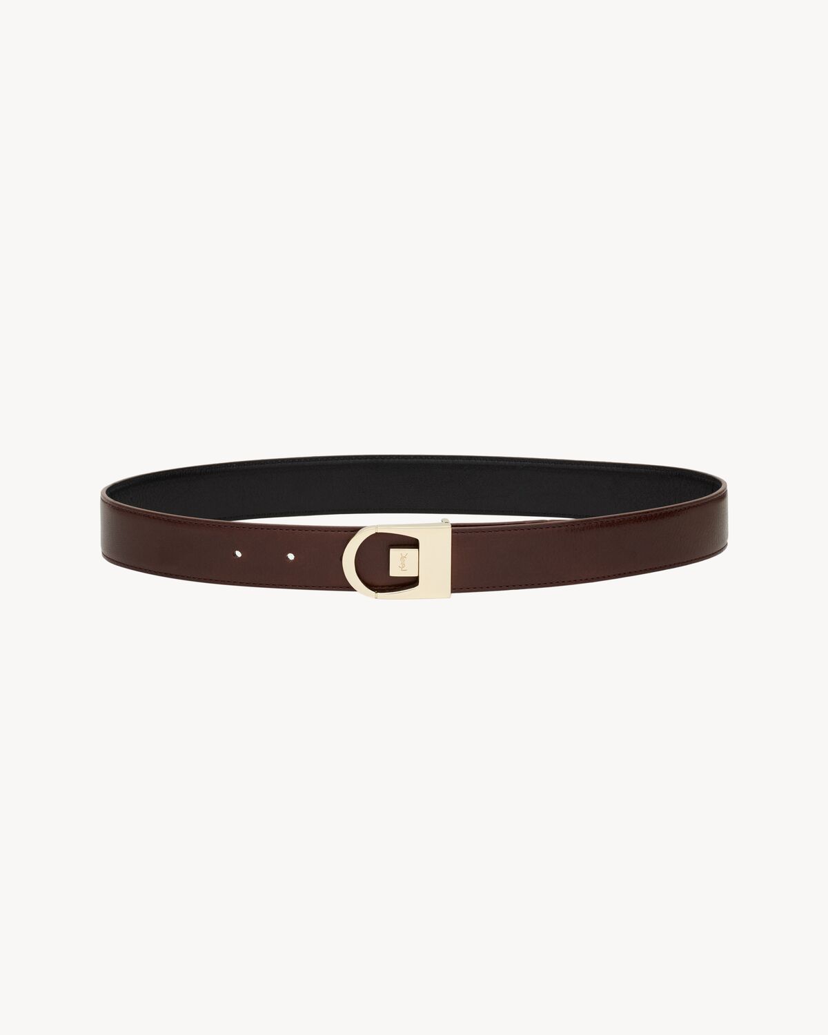 reversible belt in smooth leather