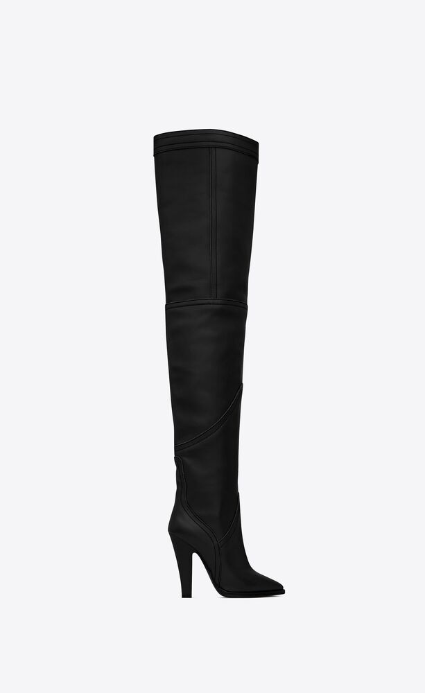 Kensington over-the-knee boots in smooth leather | Saint Laurent United ...