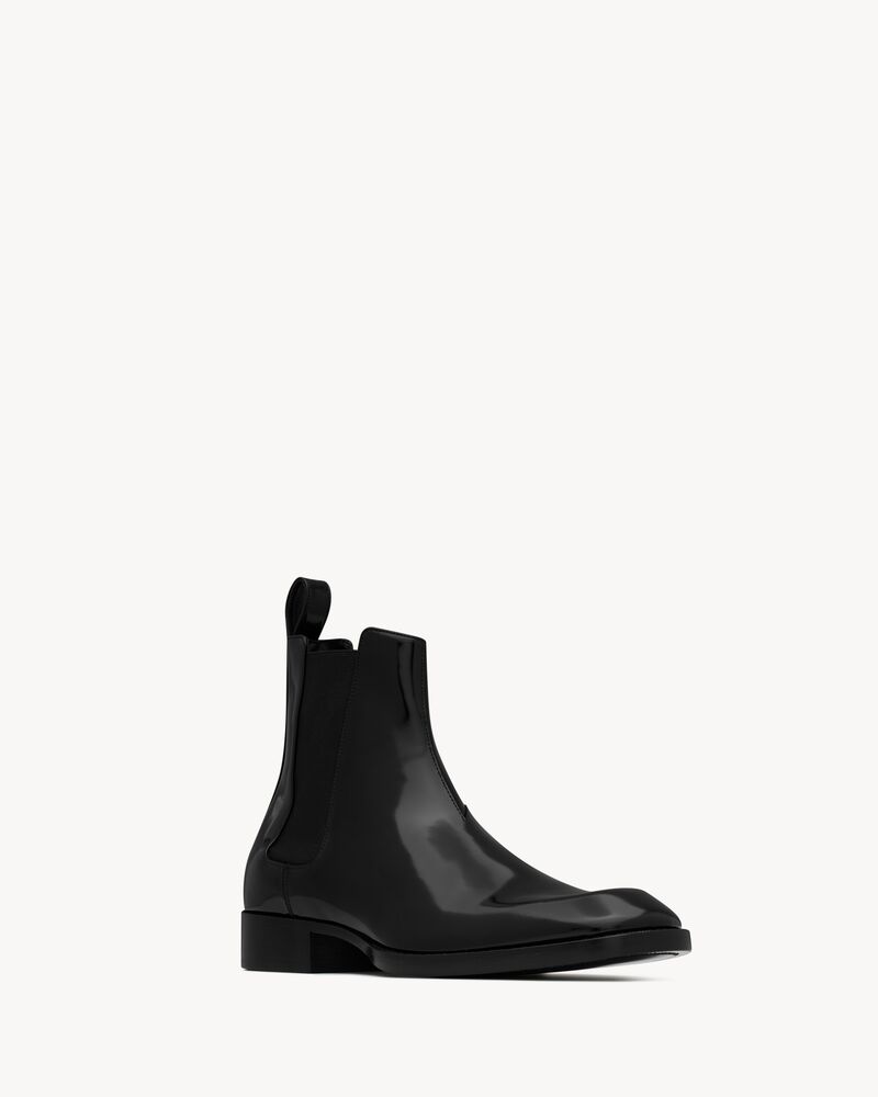 VADIM chelsea boots in glazed leather