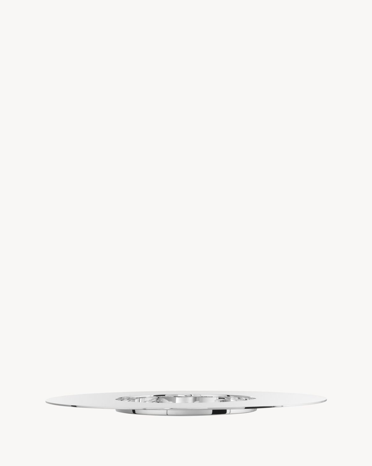 donald judd puiforcat dinner plate in sterling silver