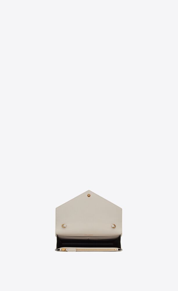 cassandre envelope chain wallet in smooth leather