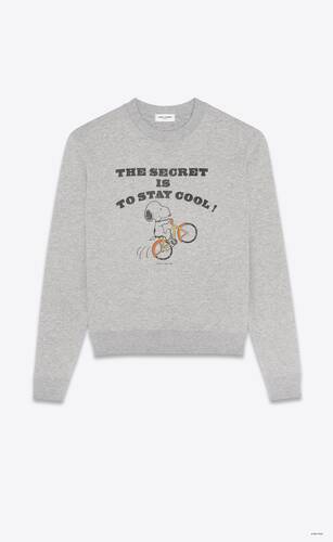 "saint laurent snoopy" sweatshirt