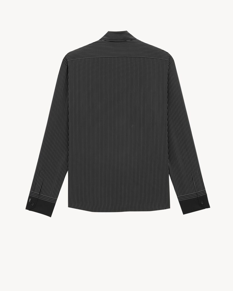 Camisa Cassandre de seda con motivo de rayas