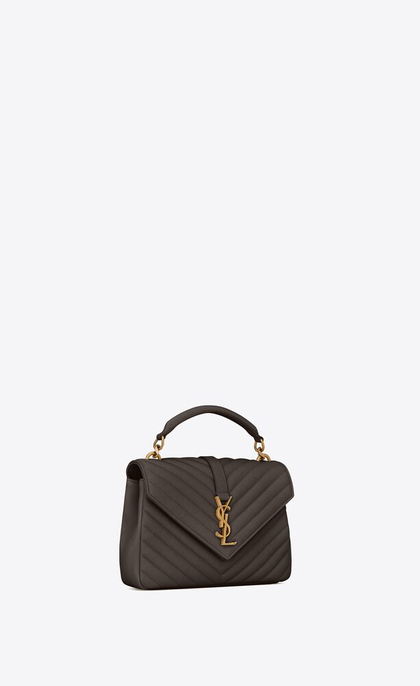 ysl college medium in quilted leather