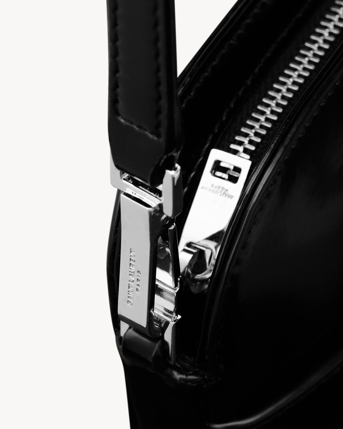 SAINT LAURENT PARIS mini camera bag in brushed leather