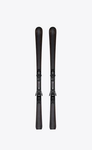 zai saint laurent skis in wood and rubber