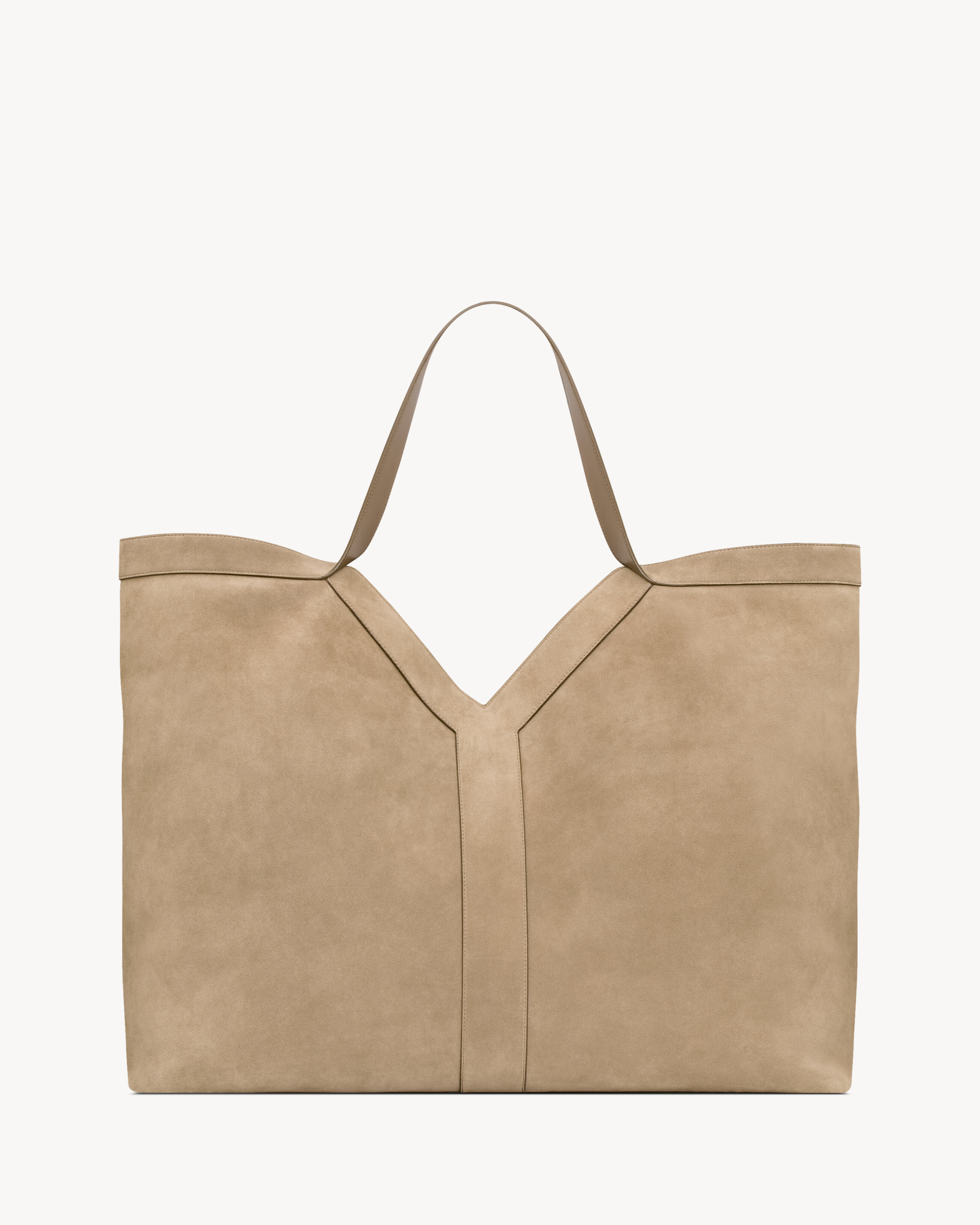 Y large tote in suede