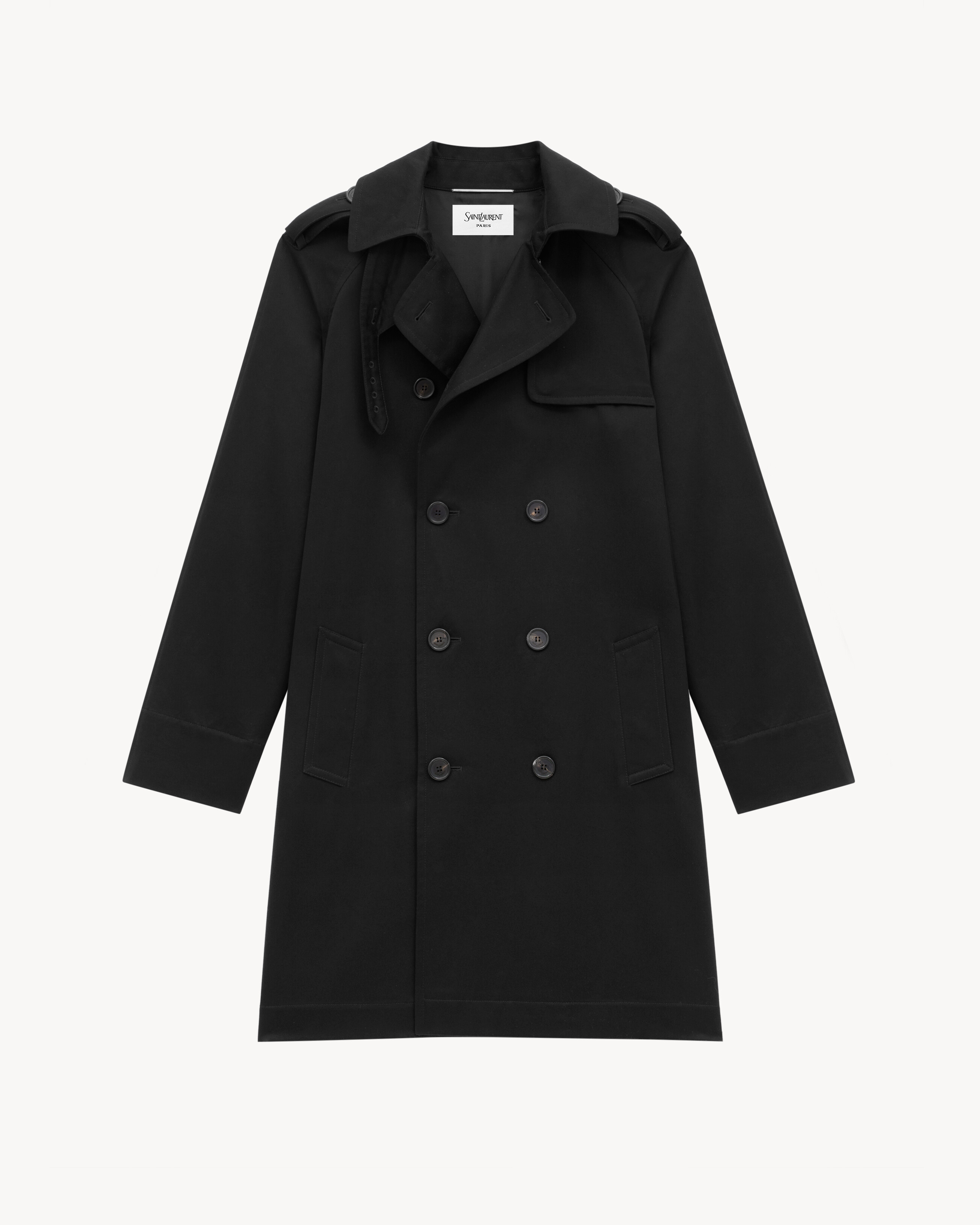 Trench in gabardine di cotone