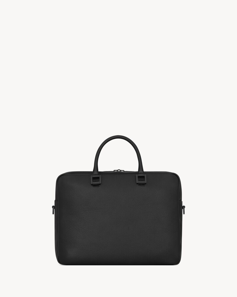 sac de jour briefcase in grained leather