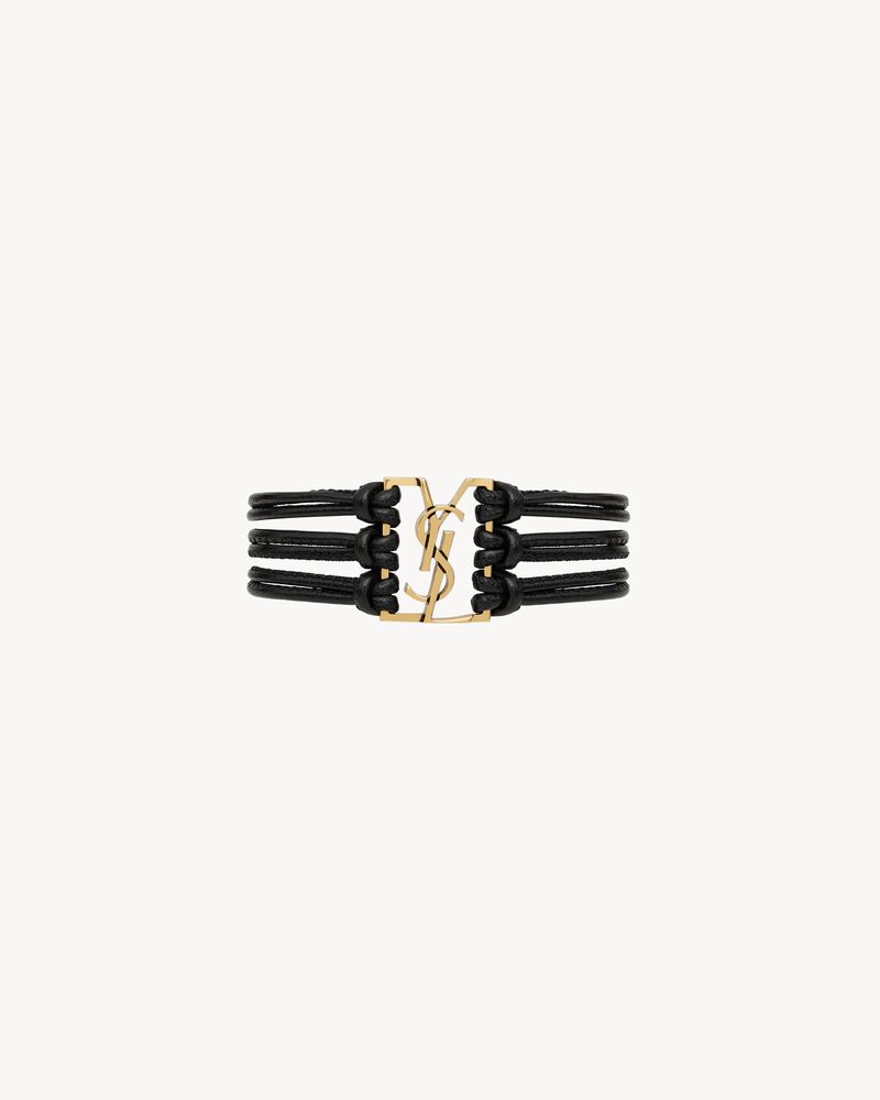 BABYLONE cord bracelet in leather