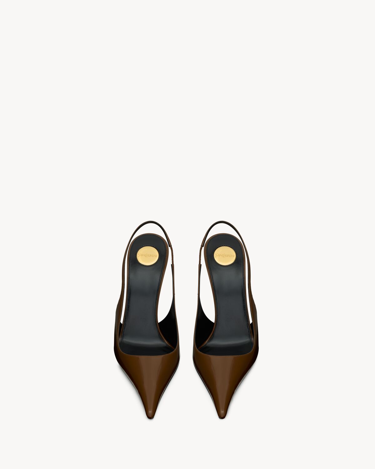 vendome slingback pumps in glazed leather