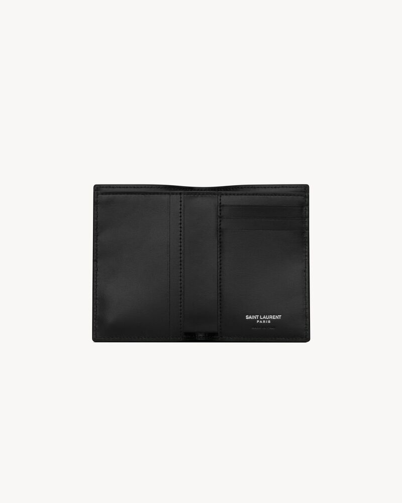 TINY CASSANDRE credit card wallet in matte leather