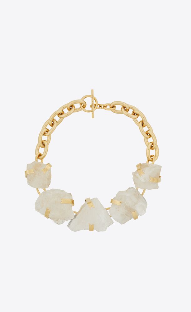 Ysl lock necklace Clearance