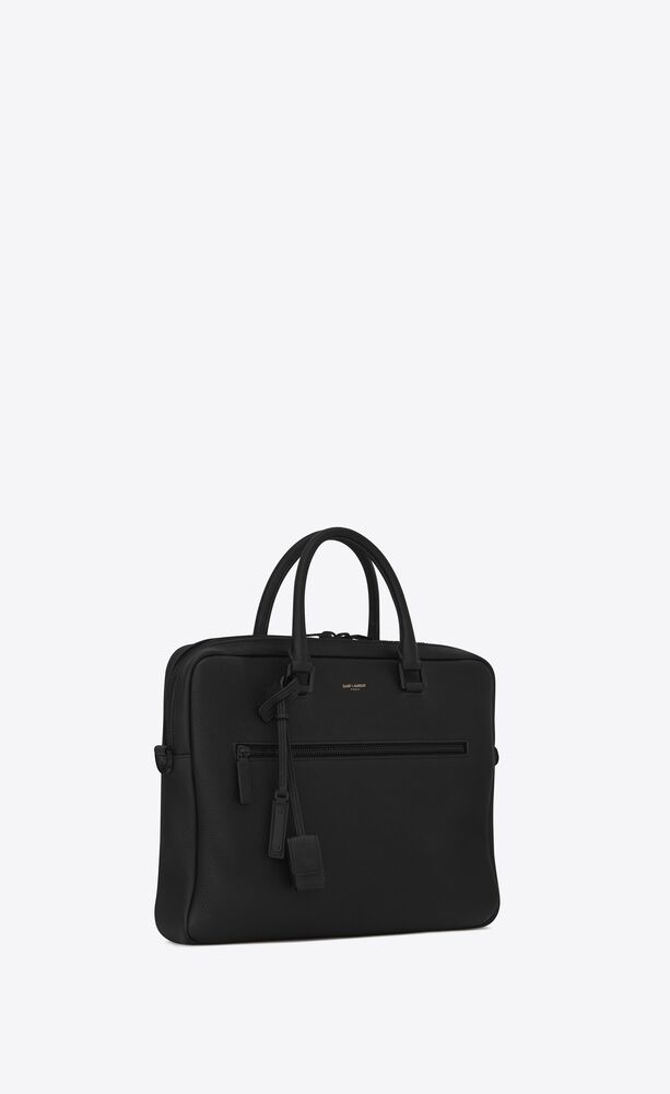 Saint Laurent Sac De Jour Leather Briefcase in Black for Men Mens Bags Briefcases and laptop bags 