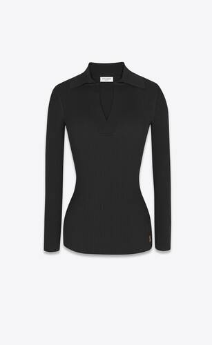 cassandre top in ribbed crepe viscose