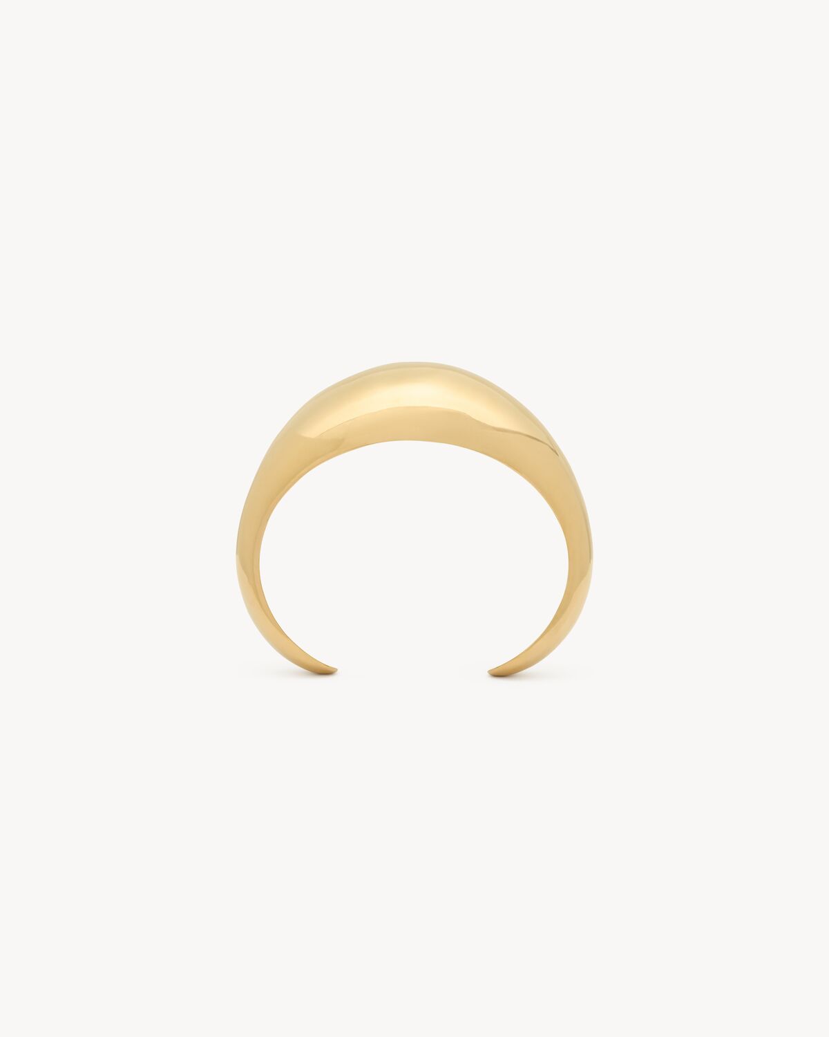 teardrop dome cuff in metal