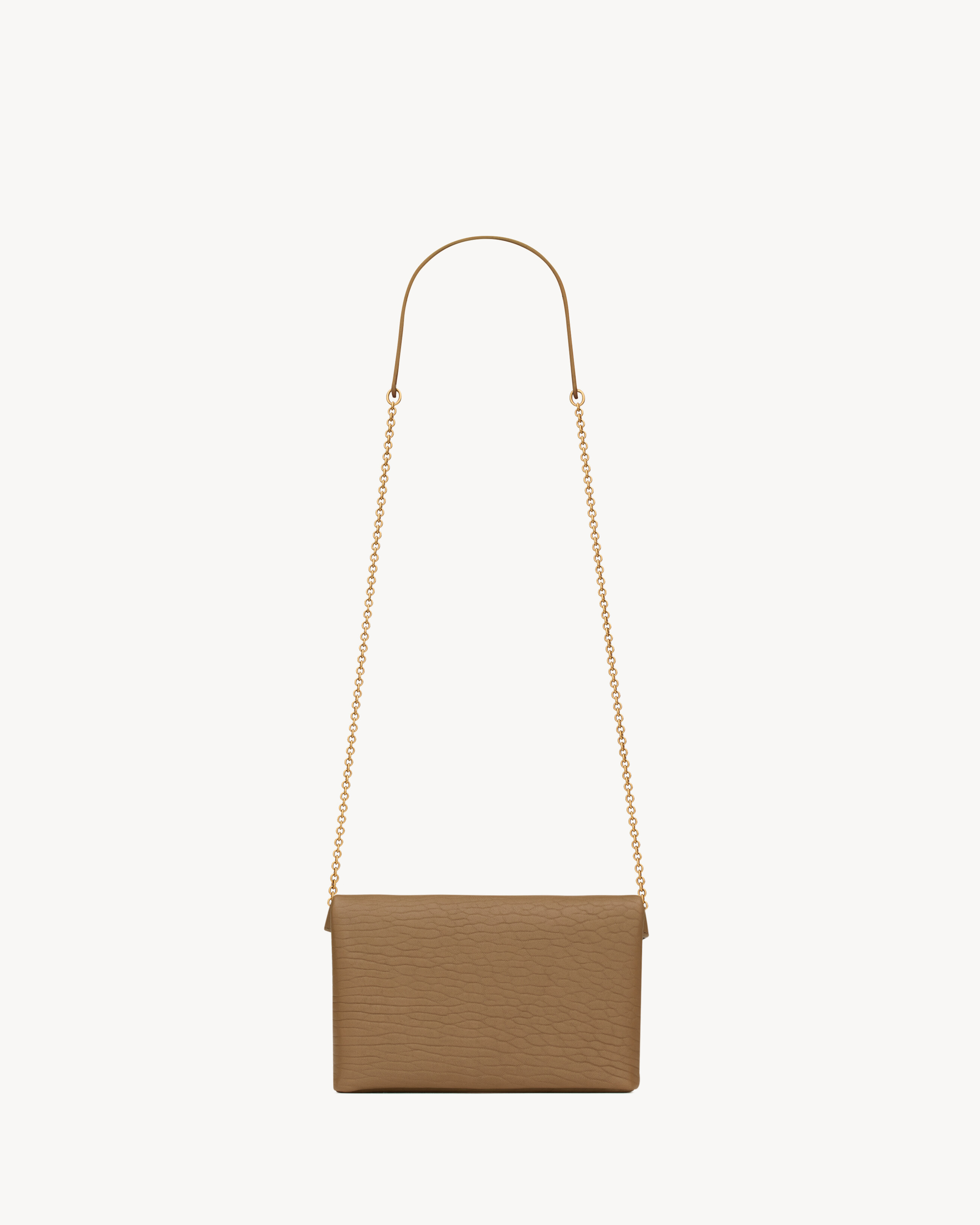 CASSANDRE Clutch mit Kette aus Lammleder