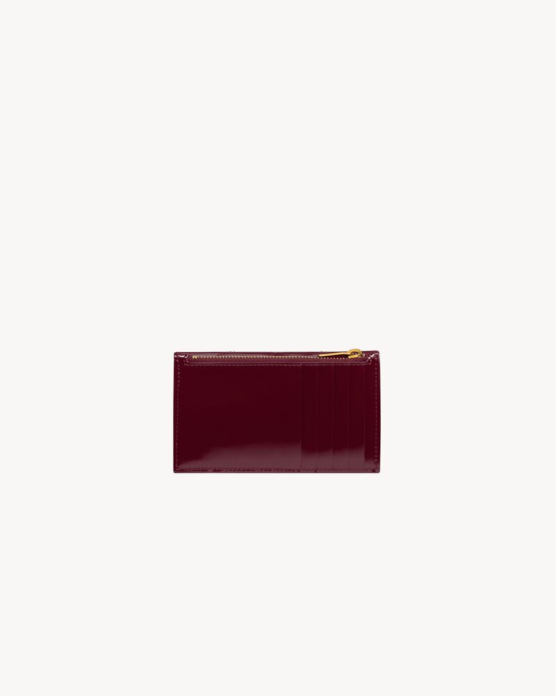 CASSANDRE MATELASSÉ FRAGMENTS flap card case in patent leather