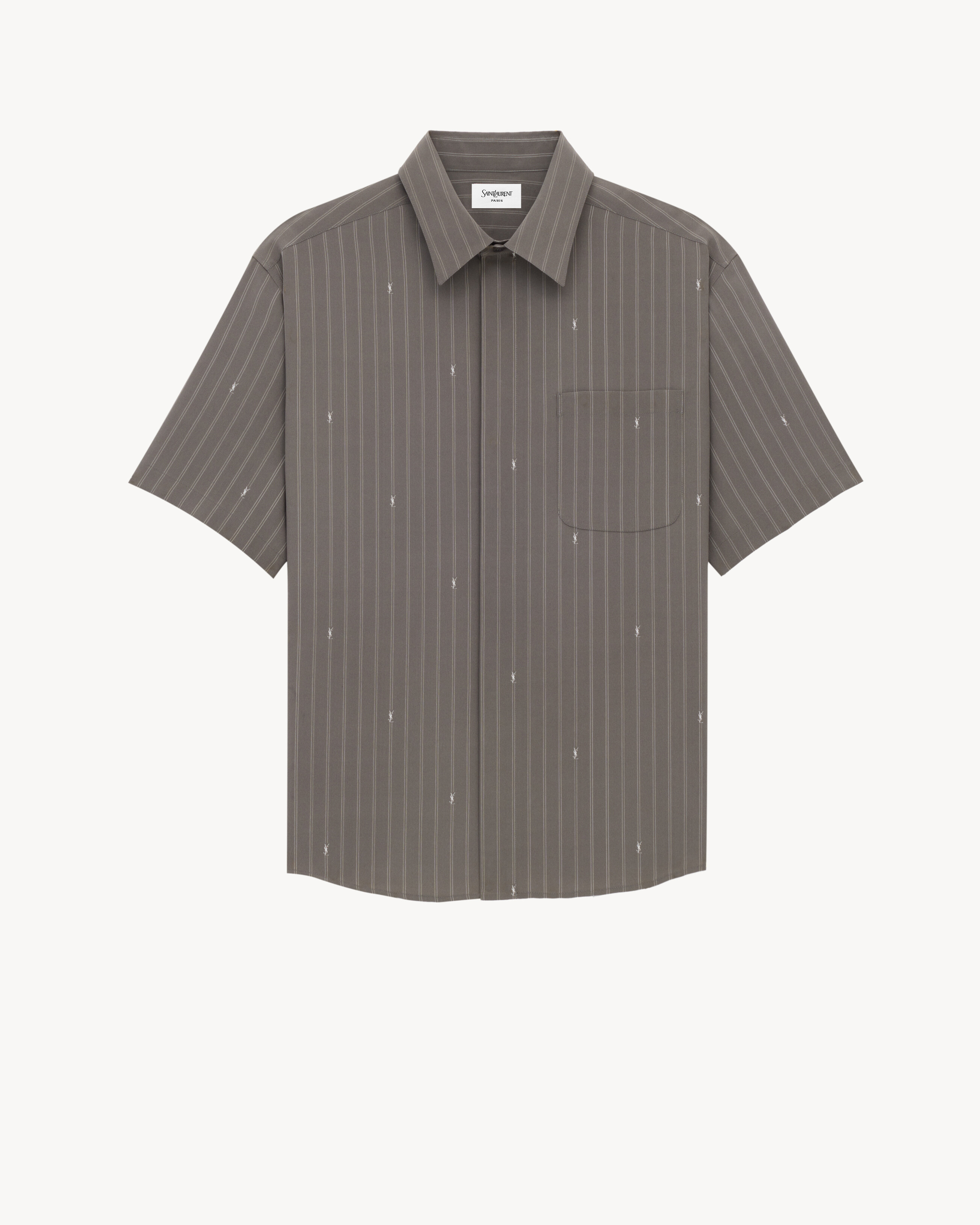 shirt in CASSANDRE stripe silk crepe de chine