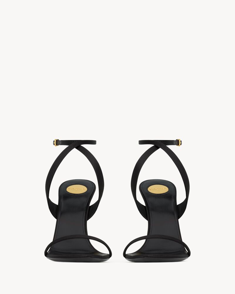 TALLULAH wedges in satin crepe