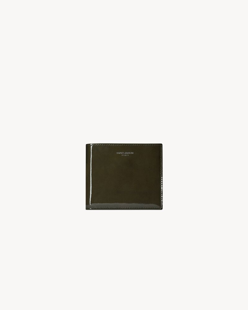 SAINT LAURENT PARIS East/West wallet in patent leather