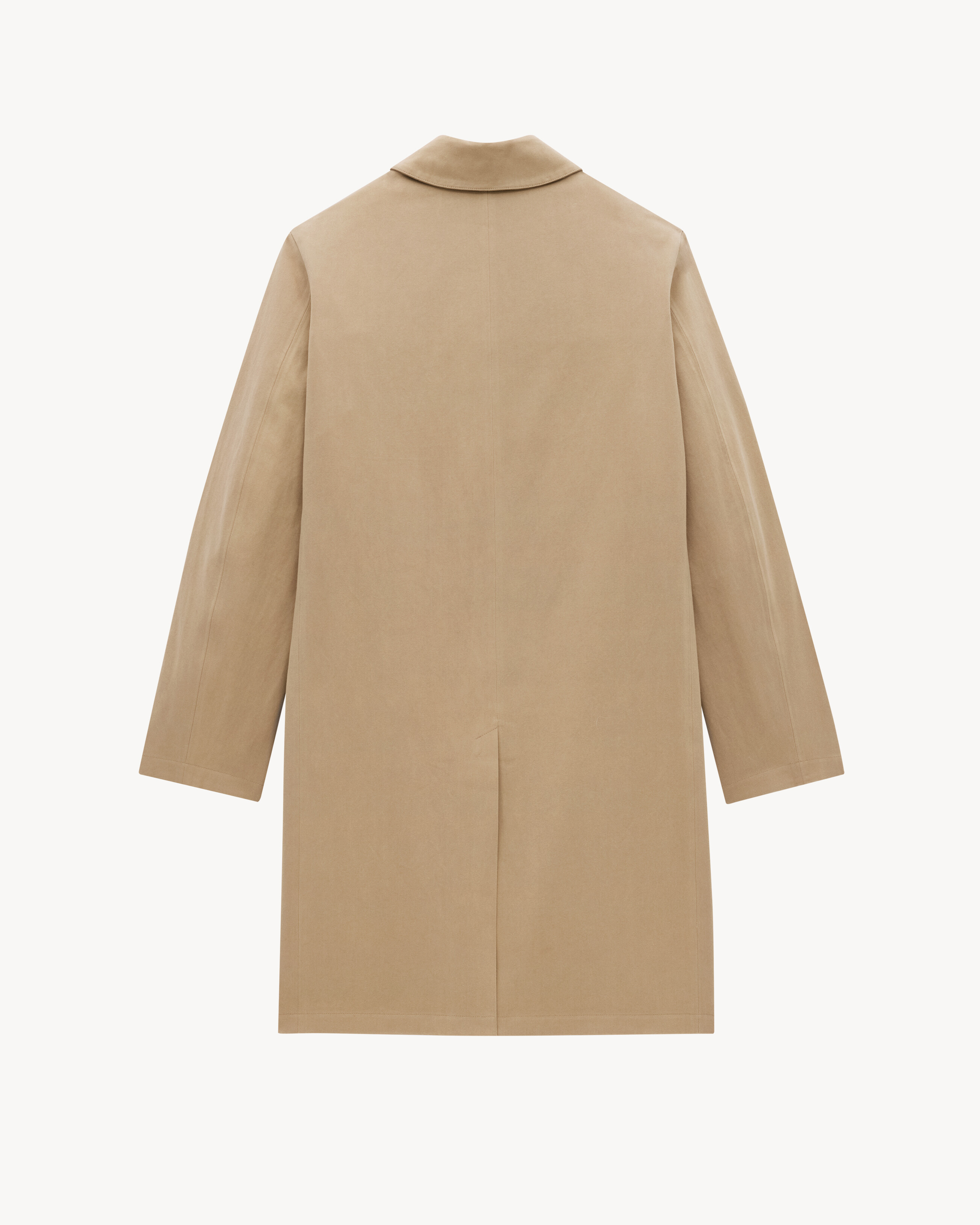 Coat in cotton gabardine
