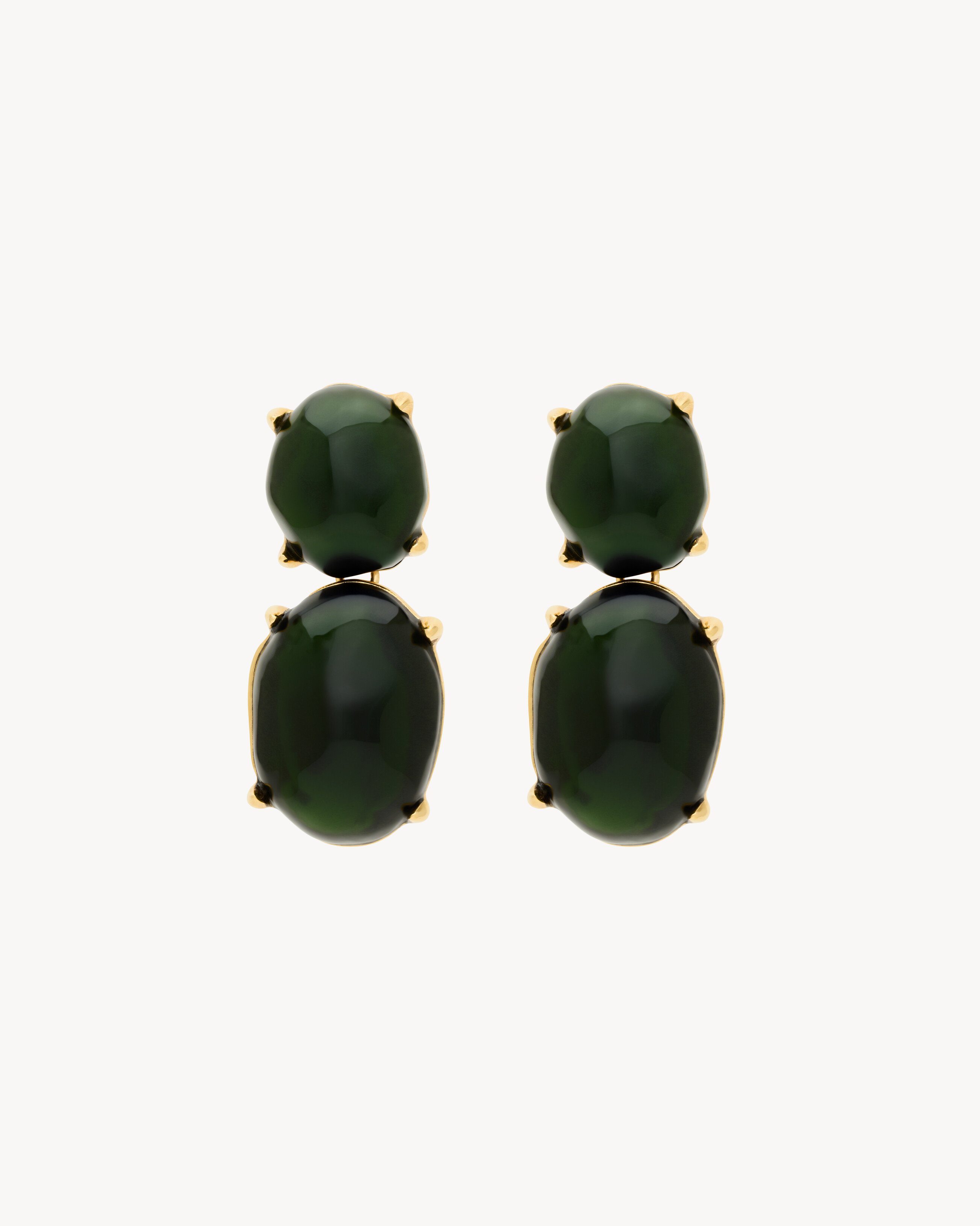 BOUCLES D'OREILLES À PENDANT CABOCHON EN RÉSINE
